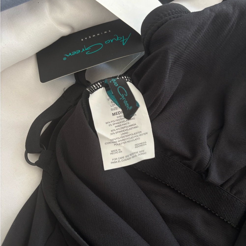 AquaGreen Romper/Bathing suit combo - Picture 5 of 6